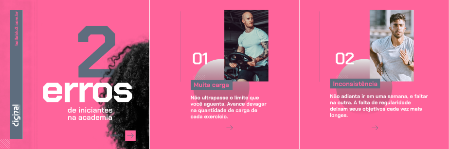 Carrossel produzido para instagram